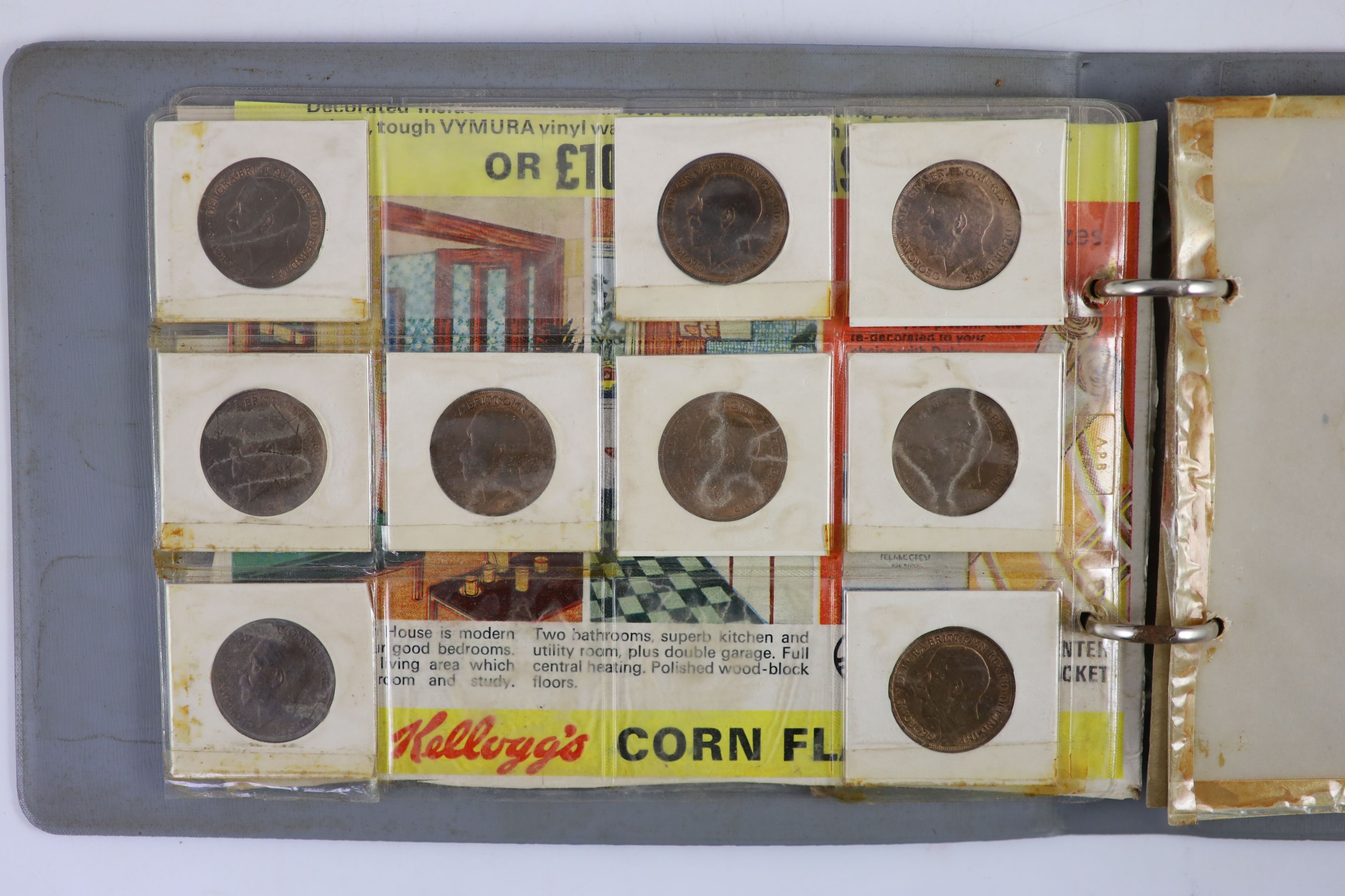 Queen Victoria to Queen Elizabeth II one penny coins, a long run from 1901-1967, the majority good EF to aUNC, including scarce 1904, 1922 and 1926 one pennies, aUNC